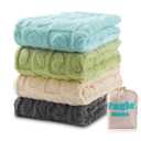 4 Pcs Baby Blankets for Boys Soft Toddler Small Blanket for Daycare, Fleece Kid Mini Blanket for Crib Baby Shower, 30 X 40, Blue Green White Grey