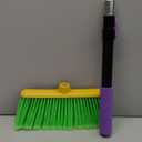GLEAVI Durable Plastic Broom Head Replacement for Home Cleaning, Compact 12.59 X 5.90 X 1.57 Inch Design with Efficient Bristles for Floors, Patios, and Garages (Green)