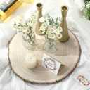 Tioncy 10 Pack Large Wood Slices for Centerpieces Unfinished Rounds Wood Slabs for Tables Decor Natural Wooden Circle for DIY Crafts Rustic Wedding Centerpiece Decor (14-15 Inch)
