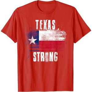 Texas Strong Distressed Flag - Texan Pride T-Shirt