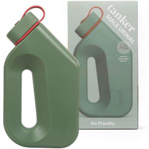 Tanker - Portable Urinal for Men Spill Proof - A Camping and Festival Essential, Designed for Nighttime Urges, Post-Surgery Recovery, and Travel Use