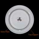 Microwave Turntable Ring 8.74inch,11 mm-Microwave Turntable Coupler Rollers for Smooth Heating