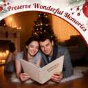 Spiareal Wonderful Memories Card Organizer Set Greeting Card Holder 6 x 8 Inches 100 Pages Stamping Binder Album Display Organization Storage for Memory Greeting Photo Gift, 7.09 x 10.24 inches
