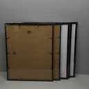 upsimples 16x20 Picture Frame Set of 5, Display Pictures 11x14 with Mat or 16 x 20 Without, Wall Gallery Poster Frames, Black