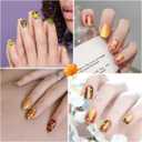 YECIRALA 20 Sheets Maple Leaf Fall Nail Wraps Stickers Self-Adhesive Fall Nail Art Stickers Decals Thanksgiving Nail Strips Polish Stickers for Women Girls Nail Design Stickers DIY Decoration