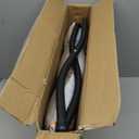 HollyHOME 15"(H) Folding Footrest Stool, Upholstered Small Foldable Ottoman, Accent Padded Sofa Foot Stool for Lazy Chair, Metal Frame Portable Foot Rest Ottoman for Living Room, Bedroom, Beige Stripe