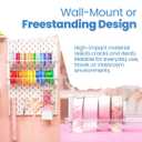 ArtBin Ribbon Storage Rack | Ribbon Spool Holder | Ideal for Craft Rooms & Studios, Gift Wrapping Stations, Small Craft Shops, Boutiques - White