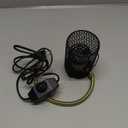 Hamiledyi Ceramic Heat Lamp Bulb with Lampshade Reptile Heat Lamp Guard Adjustable Heat Lamp from 0100W Bird Cage Heater AntiScald Heating Bulb No Light Emitter for Reptile Bearded Dragon Turtle