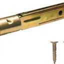 5" Backset Entry Door Latch, 3.03" Square Interface, Non-Handed, Polished Brass