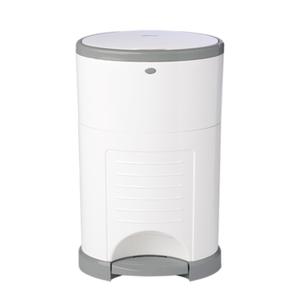 Diaper Dekor EKO Plus Diaper Pail, White | ONLY Eco-Friendly Diaper Pail Made with 70% Recycled Materials | Hands-Free: StepDropDone | Cost-Effective Refill System | Great Cloth Diaper Pail