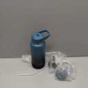 32oz Insulated Water Bottle with Straw, Stainless Steel Metal Vacuum Water Flask, Large Thermal Water bottle with Leakproof 3 Lids for Travel, Camping, Gym Sports Indigo Black