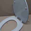 Bemis 1500EC 464 Dresden Blue Elongated Molded Wood Toilet Seat with Easy-Clean & Change Hinge, 1 Pack