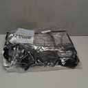 Abbylike 1 Pcs Large Professional Clear PVC Travel Makeup Bag with 4 External Pockets and Shoulder Strap Zippered Toiletry Bags for Women(Black)