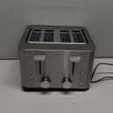 Toaster 4 Slice, Stainless Steel Bread Toasters, Extra Wide Slots, 6 Bread Shade Settings, Bagel/Defrost/Cancel Function, Removable Crumb Tray, 120V/1500W (4 Slice)