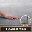 3x5 Area Rug Machine Washable Non Slip Rug Modern Abstract Rug Ultra Soft Indoor Rugs for Bedroom Living Room Entryway Kitchen Foyer Bedside, Grey