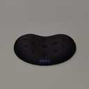 BRILA Ergonomic Memory Foam Mouse Wrist Rest Support Pad Cushion for Computer, Laptop, Office Work, PC Gaming - Massage Holes Design - Wrist Pain Relief (Black Mouse Wrist Rest)