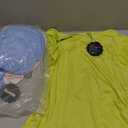 Huukeay 4 Pack Women's Maternity Shirts, Crew Neck Maternity Top Short Sleeve Casual Cotton Tee Side Ruched Pregnancy Clothes (Large, Pink, Light Blue, Grass Green, White)