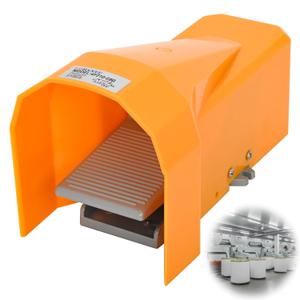 AIWFL Pneumatic Foot Pedal Valve 4F210-08G 1/4" NPT Nonslip Momentary 2 Position 5 Way Pressure Control Foot Air Switch Foot Switch