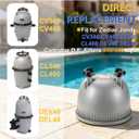 R0554700 Tank Top Assembly, Fit for Zodiac Jandy Pool Cartridge Filter CV340 CV460, CL340 CL460, DEV48 DEL48 - Replace 340/460 Sqft Tank Upper Lid