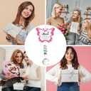 Butterfly Crystal Suncatcher Gifts for Best Friend, Bestie Birthday Gifts for Women Female, Friendship Suncatcher for Windows Hanging, Crystal Sun Catchers Indoor Window Decor (Pink)