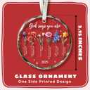 Christian Christmas Ornaments - Religious Christmas Ornaments for Women - Christian Gifts for Women - Religious Bible Verse Jesus Inspirational Faith Ornament for Tree - Glass Ornament