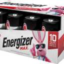 Energizer D Batteries, D Cell Battery Premium Alkaline, 8 Count