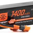 Spektrum SMART 1400mAh 2S 7.4V Smart G2 30C LiPo; IC2 Connector, SPMX142S30H2