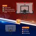 24 X 16 Inch Large Indoor Basketball Hoop for Kids Teens Adults, Over The Door Basketball Hoops with Electronic Scoreboard, Basketball Toys Birthday Gifts for Boys Girls