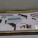 ROLLINGDOG 18 Inch Paint Bucket Dolly-Exclusive Paint Bucket Caddy with Steel Frame and Plastic Ends, 360° Swivel Casters with Foot Pedal Brakes, Supports 80 LBS, Black