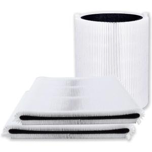 PUREBURG 47501 47502 Replacement Filter Compatible with Nuwave OXYPURE HEPA 300 Air Purifier, 3-Pack H13 True HEPA & Activated Carbon 2-in-1