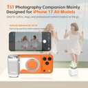 COMITOK MOCA - iPhone Camera Grip - for Native Camera Control with Removable Remote & Built-in Keychain, Magnetic Phone Camera Grip No Need App Support iOS26/17/18, Fun Shot Magnetic Grip with 1/4 Nut
