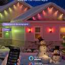 XMCOSY+ Smart Outdoor String Lights, 98Ft Patio Lights Waterproof, App Control, Compatible with Alexa, RGBCWIC Color Changing LED String Light for Outside
