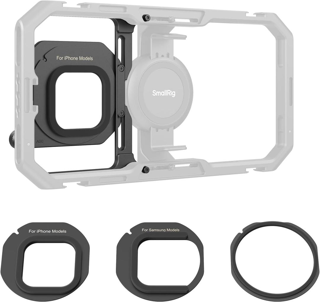 SMALLRIG 67mm Magnetic Filter Ring Adapter for Universal Mobile Video Cage 4597 4704 4596, Strong Magnetic Two-Way Attraction, for SMALLRIG 67mm Phone Magnetic Filter Series - 4843