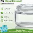 NETANY 2oz Glass Salad Dressing Containers, 6-Pack Small Sauce Containers with Lids and Mini Condiment Cups Containers,To Go Glass Jars for Meal Prep Lunch box