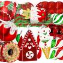 SHareconn 86pcs Christmas Tree Balls Ornaments, Shatterproof Plastic Decorative Baubles for Christmas Tree Decorations, Holiday Wedding Party Decoration, Festive Ornaments, Red Green White