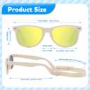 Baby Infant & Toddler Sunglasses with Strap, UV400 Protection for Boys & Girls 0-24 Months, 3 Pack