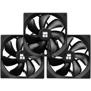 Thermalright TL-C14C X3 CPU Fan, 140mm Case Cooler, 4Pin PWM Silent Computer Fan with S-FDB Bearing, 3 Packs,up to 1500RPM PC Cooling (Black)