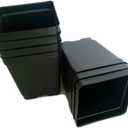 Square Quart Nursery Pots - Square - Black - Outdoor