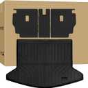 Cargo Mat & Backrest Mats for 2023-2025 Mazda CX-5 - TPE Trunk Liner with Rear Backrest Protection, Custom Fit, All Weather Waterproof for Mazda CX-5 Accessories