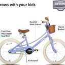 JOYSTAR Girls Bike Kids, 20" Retro Style Kids Bike with Training Wheels, 20 Inch Children Bicycle with Kickstand