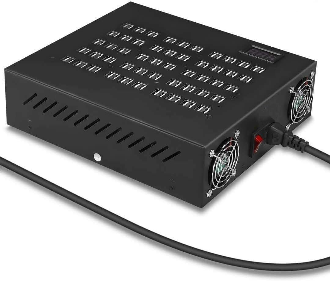 USB Charging Station,100 Ports USB Power Station Multi Port USB Wall Charger Adapter Phone Noninterference Multiport Desktop USB Rapid Charger for Hotel School Shopping Malls