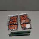 Antenda Artificial Marigold Flower Heads,Marigold Heads Bulk and 12 Monarch Butterfly for Dia De Los Muertos Diwali Decorations for Home Wreath Garland DIY Day of The Dead Altar Decor Orange