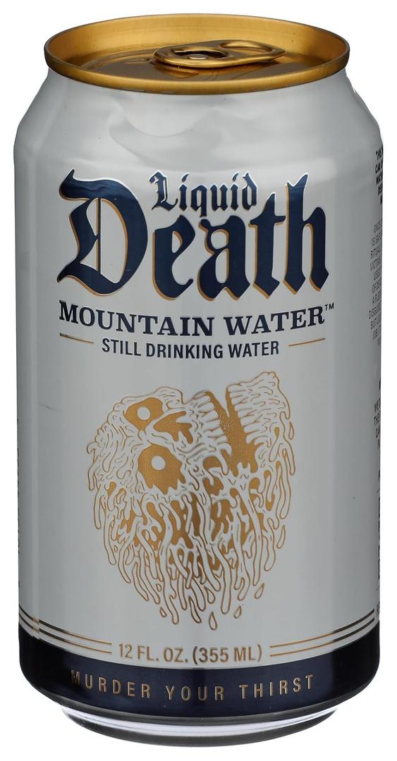 2 x Liquid Death Mountain Still Water, 12 FZ (EXP 01/07/28)