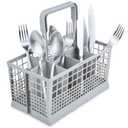 Noa Store Universal Dishwasher Silverware Basket with 7 Compartments and Handle - Ideal for Organizing Cutlery - Silverware Drainer Basket for Kitchen Clean Up - Compatible with Baby Bottles and More