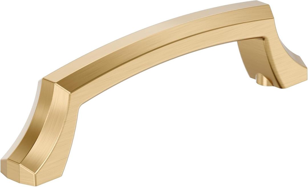 Amerock Bellamy 3-3/4 inch (96mm) Center-to-Center Champagne Bronze Cabinet Pull, BP36688CZ