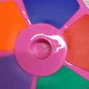 Kids Karaoke Microphone with Adjustable Stand,Standing Mic for Portable Singing, Retractable Headset for Music Sing-along,Flashing Stage Light Base for Aged 3-6 Boys Girls （Pink）