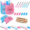 24 Pcs Kids Baking Supplies for Real Cooking Games Prize Party Favors, Valentines Gifts for Kids, Baking Cooking Birthday Party for Boys Girls Toddlers (Small)