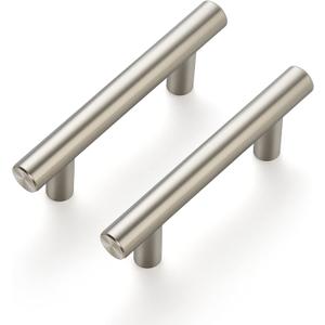 Ravinte 18 Pack 3-15/16 Inch Cabinet Handles Brushed Nickel Stainless Steel Kitchen Drawer Pulls Cabinet Pulls 3-15/16"Length,2-1/2" Hole Center