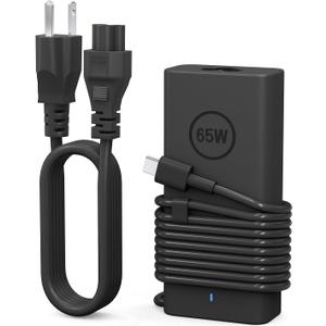 65W Laptop Charger USB C - Compatible with Dell Latitude 5420/5520/7420/7430/7480/7490 & Inspiron 14/16/7620/2in1/XPS 13 LA65NM190