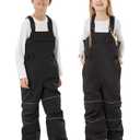 GSOU SNOW Kids Snow Bibs Boys Girls Ski Bib Snowboard Pants Insulated Waterproof Winter Overalls(3-16Years) M